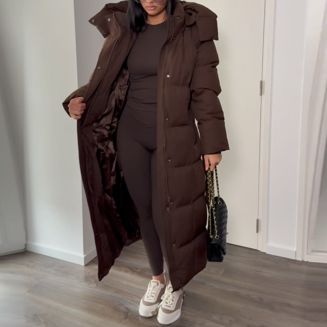 Brown Down Long Coat