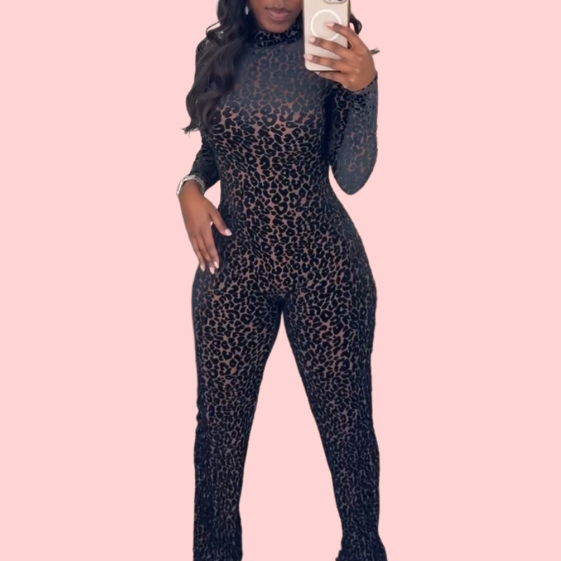 Leopard-Print Fitted Clothing