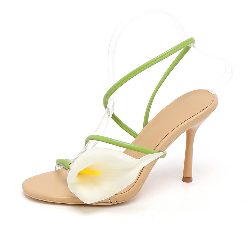 Floral Vine High Heeled Sandals