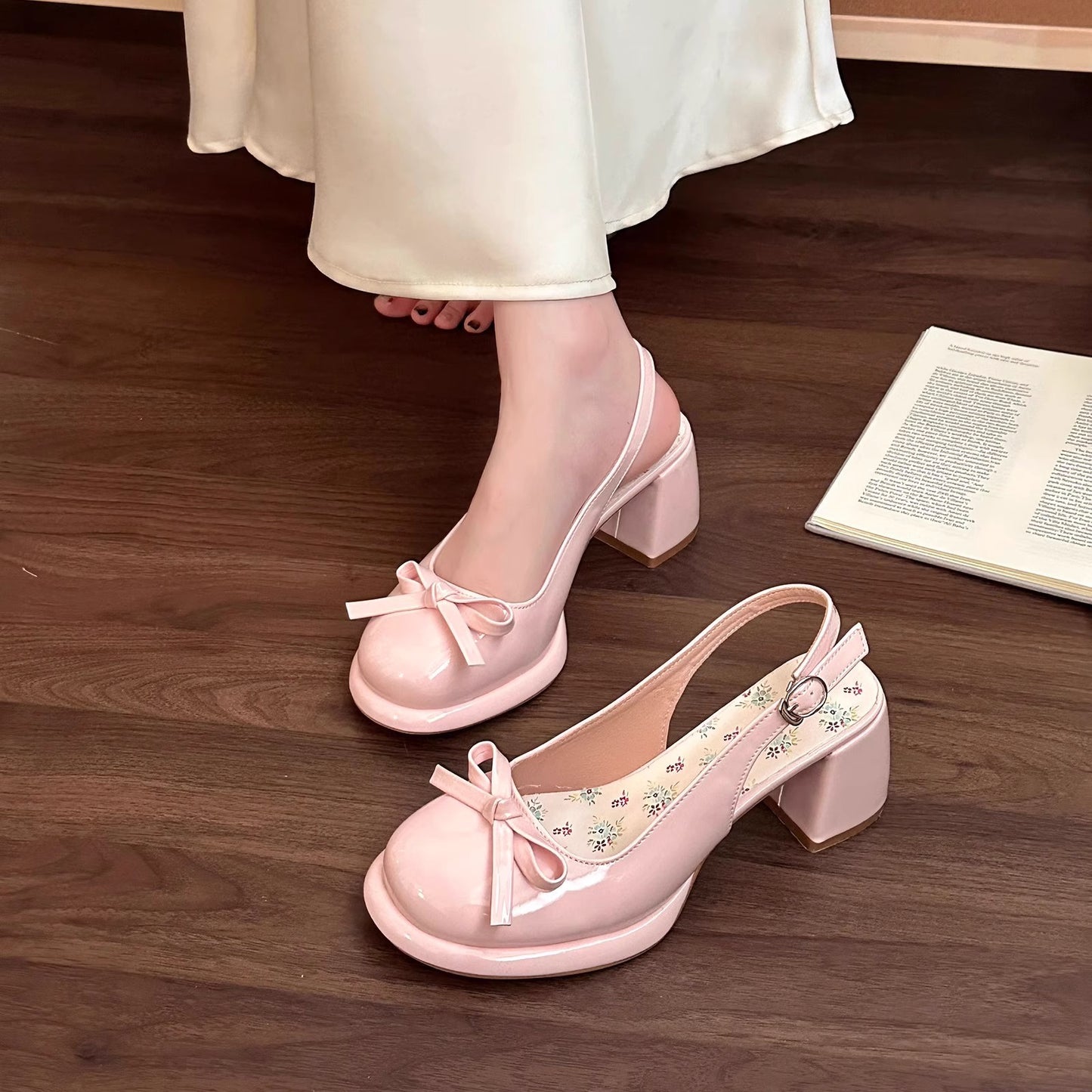 Bow High Heeled Sandals