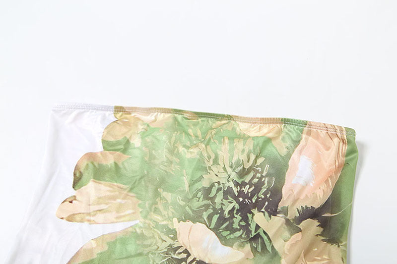 Floral Print Sheath Maxi Dress