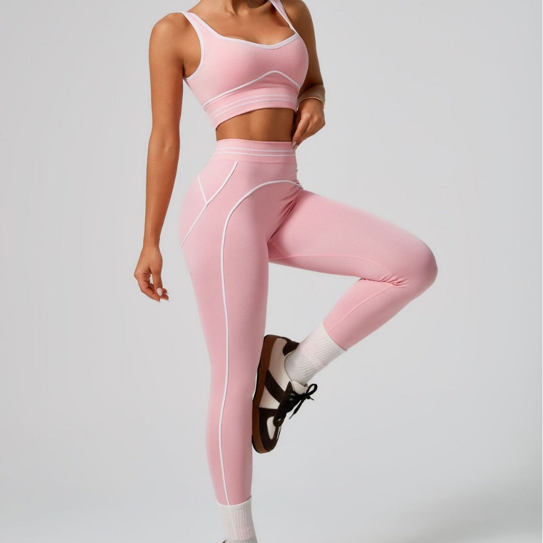 Pink Yoga Two-Piece Set