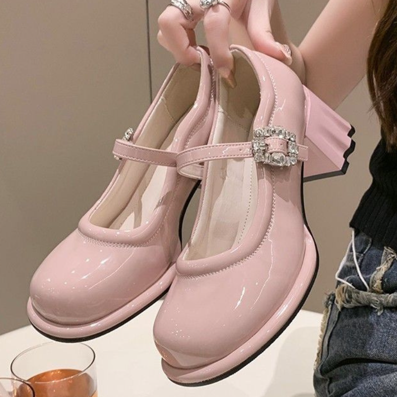 Rhinestone High Heel Strappy Sandals