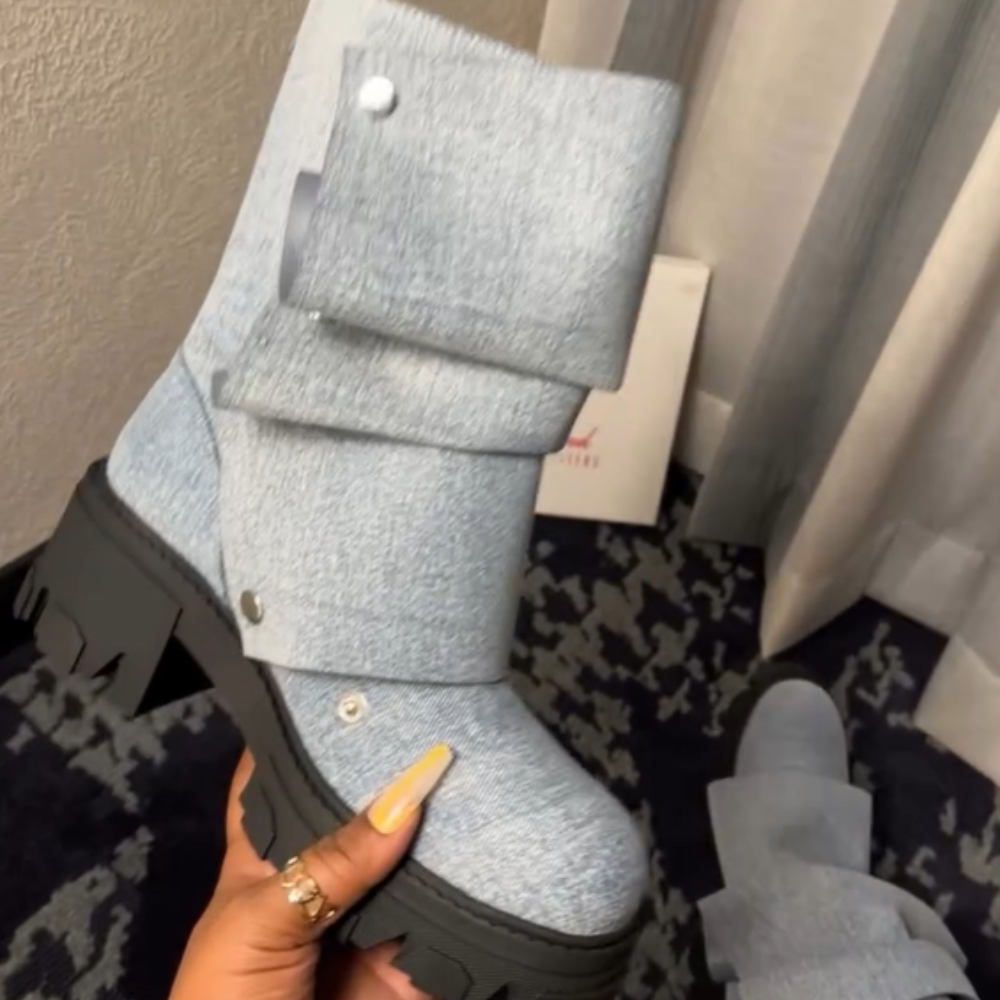 Cowprint High-heel Boots