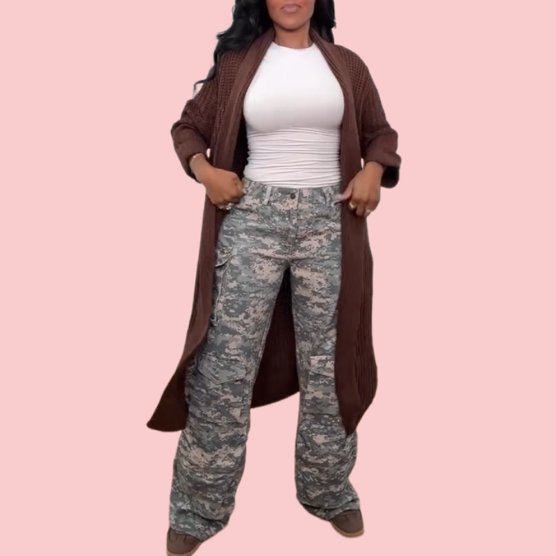 Camouflage Multi-Pocket Work Pants