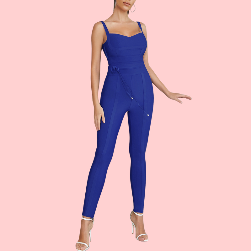 Camisole V-Neck Strappy Jumpsuit