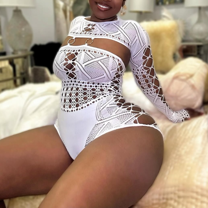 Sexy Cutout Lace Bodysuit