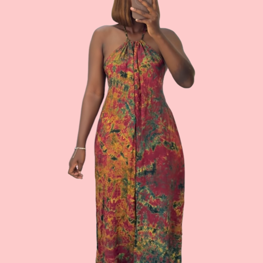 Printed Halterneck Jumpsuit