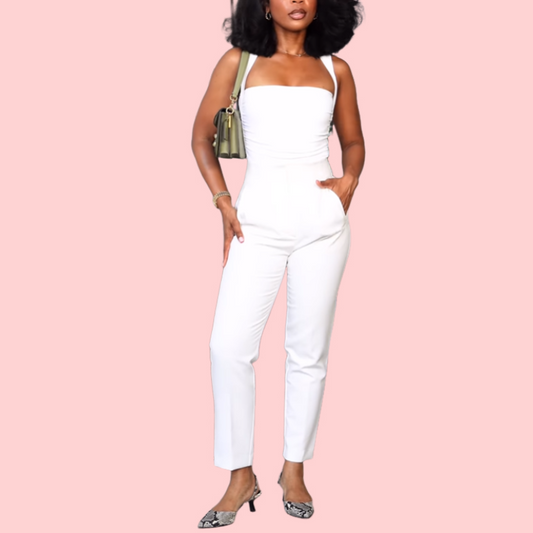 Solid Color Camisole Jumpsuit