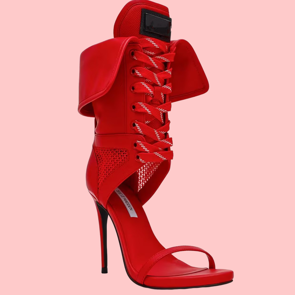 Strappy High-Heeled Sandals