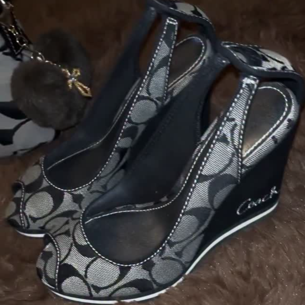 Printed Open-Toe High-Heel Sandals