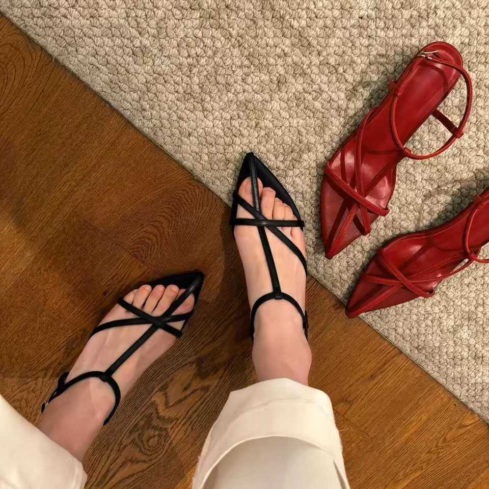 Pointed Toe Strappy High Heeled Sandals