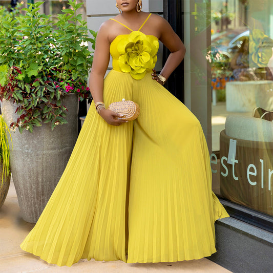 Elegant Flower Summer Jumpsuit