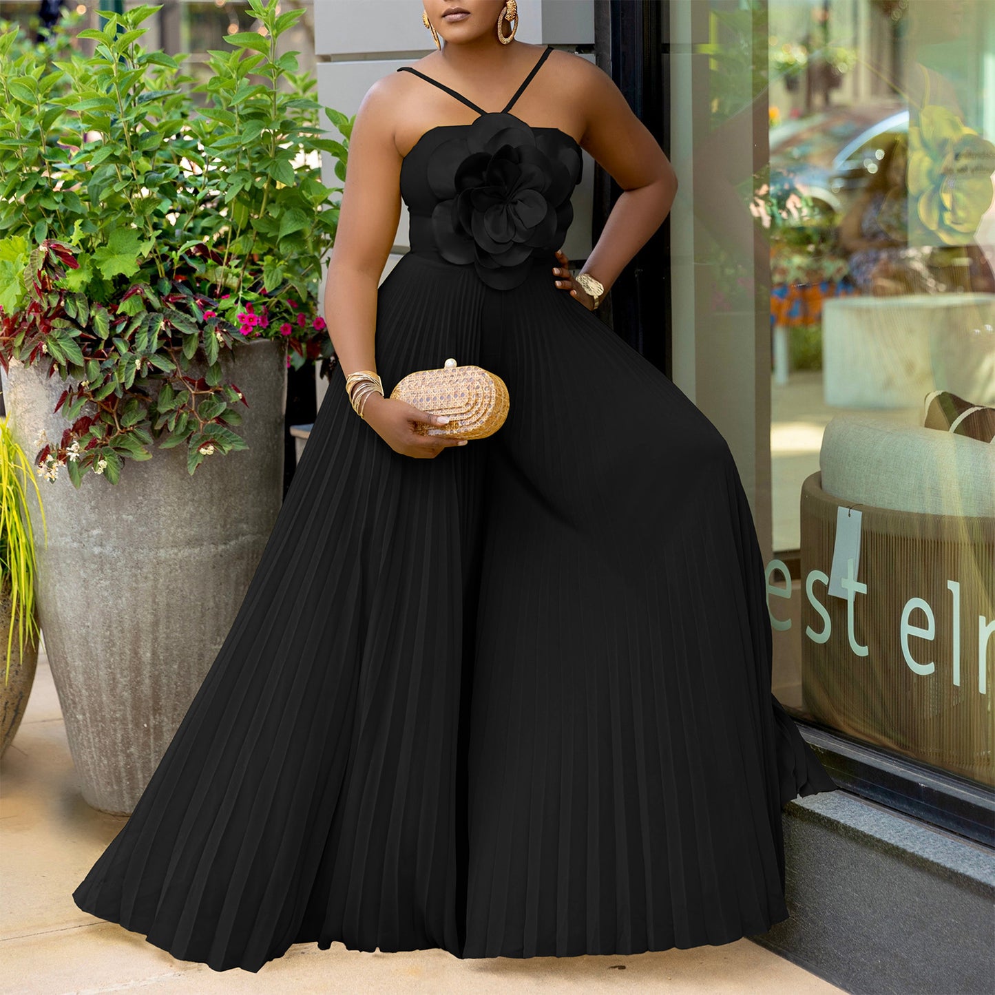Elegant Flower Summer Jumpsuit