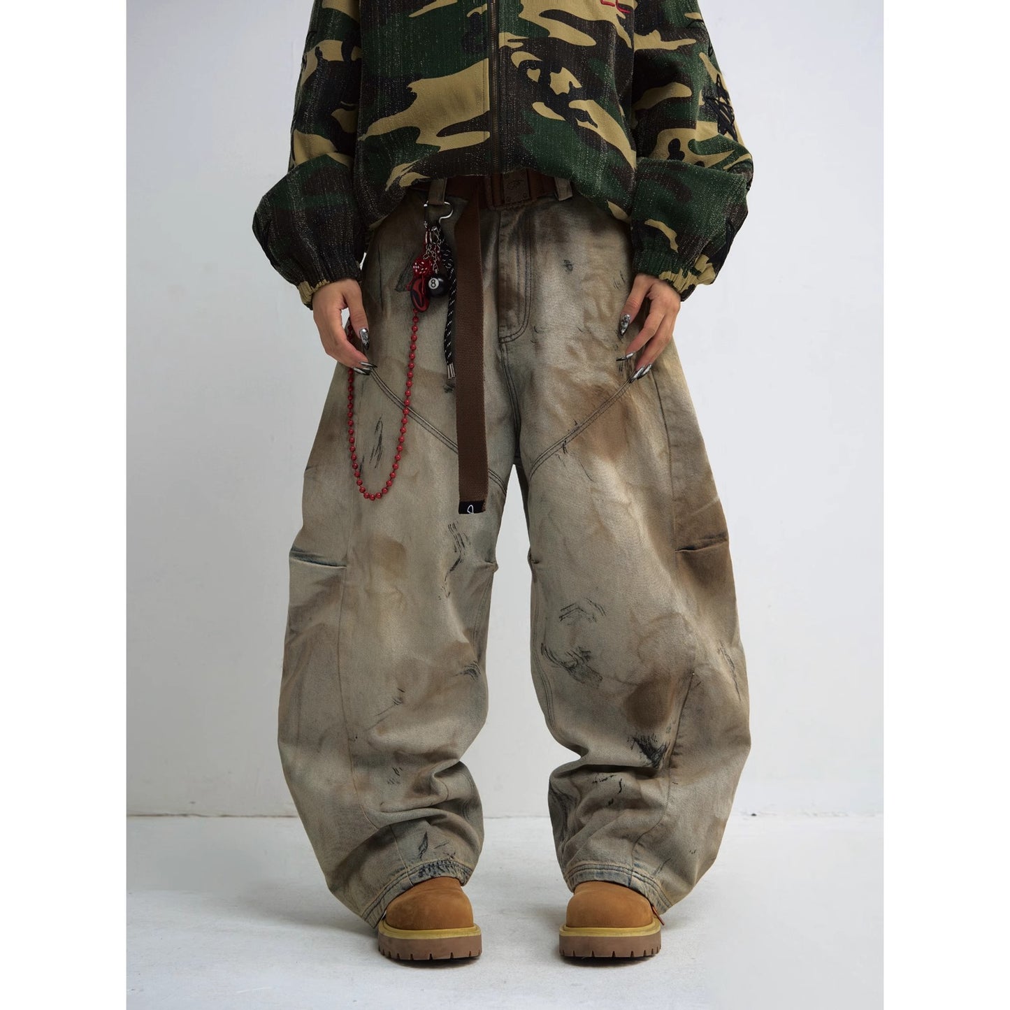 Washed Distressed Jeans