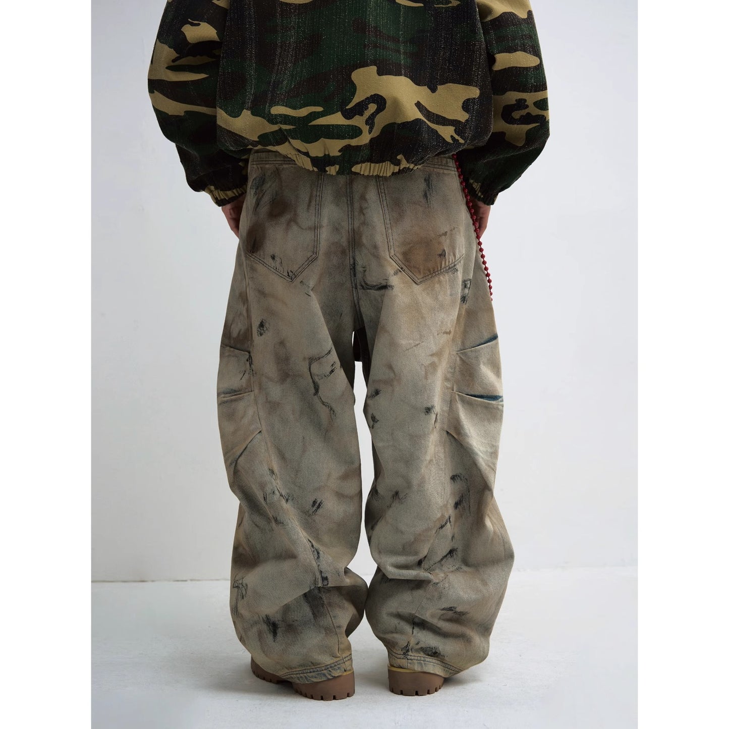 Washed Distressed Jeans