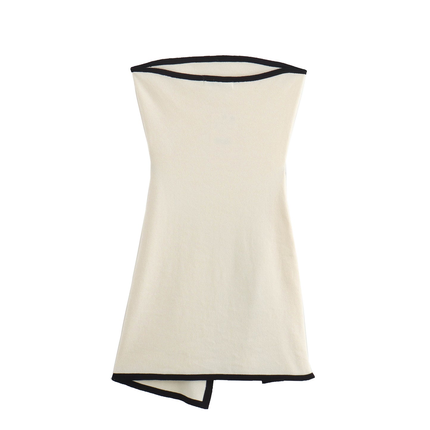 Solid Color Sheath Tie Mini Dress