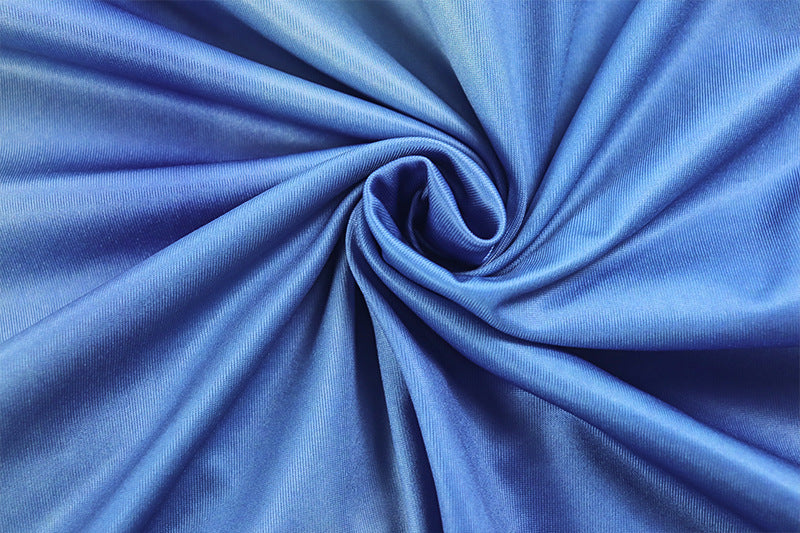 Blue Sleeveless Tie-Dye Maxi Dress