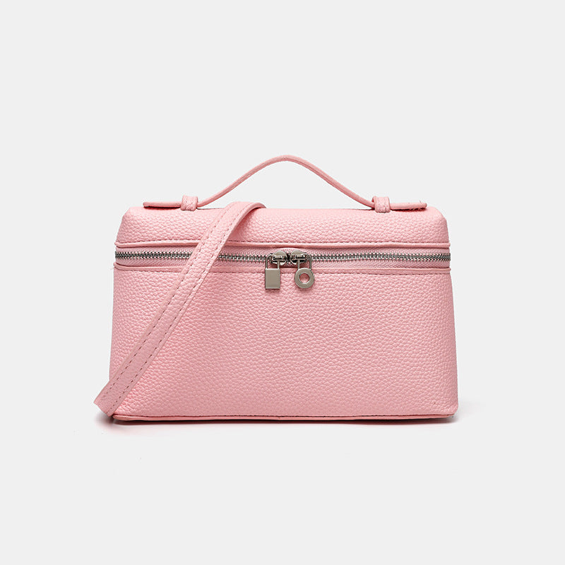 Leather Zipper Handbag