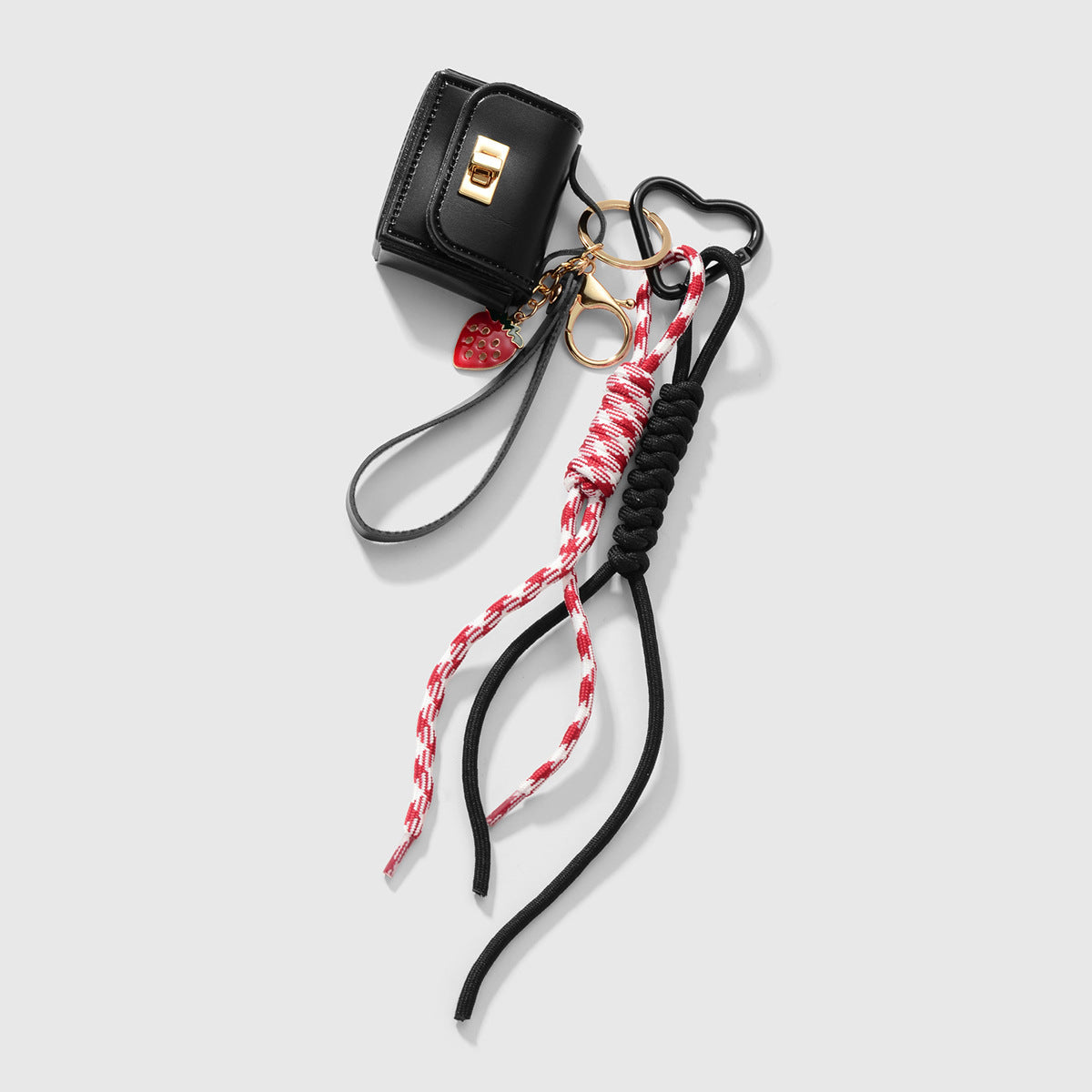 Leather Lanyard Earphone Case