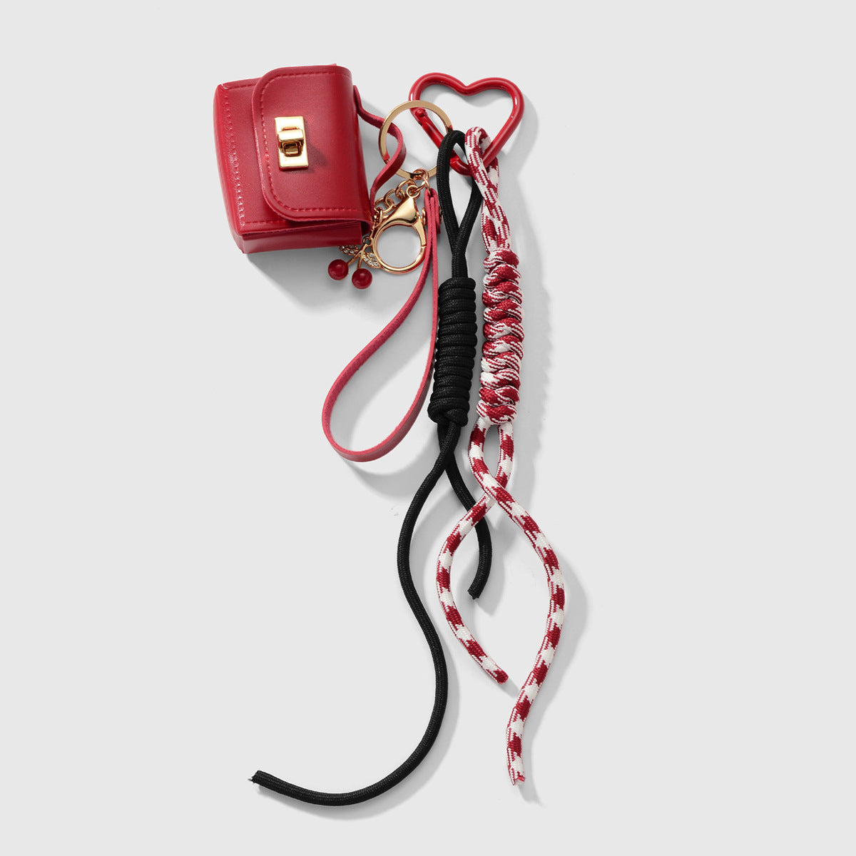 Leather Lanyard Earphone Case