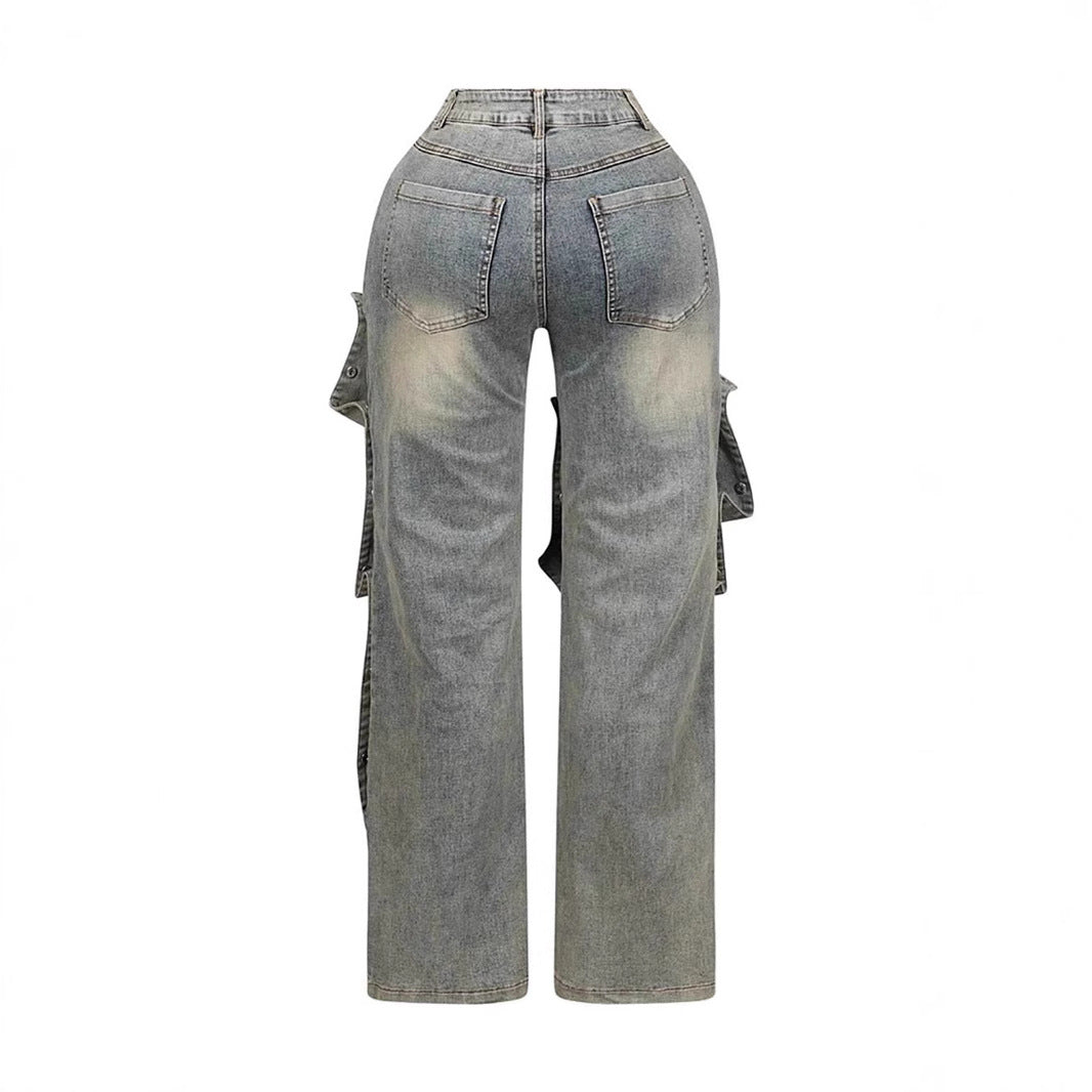 Detachable Concealed Snap Jeans