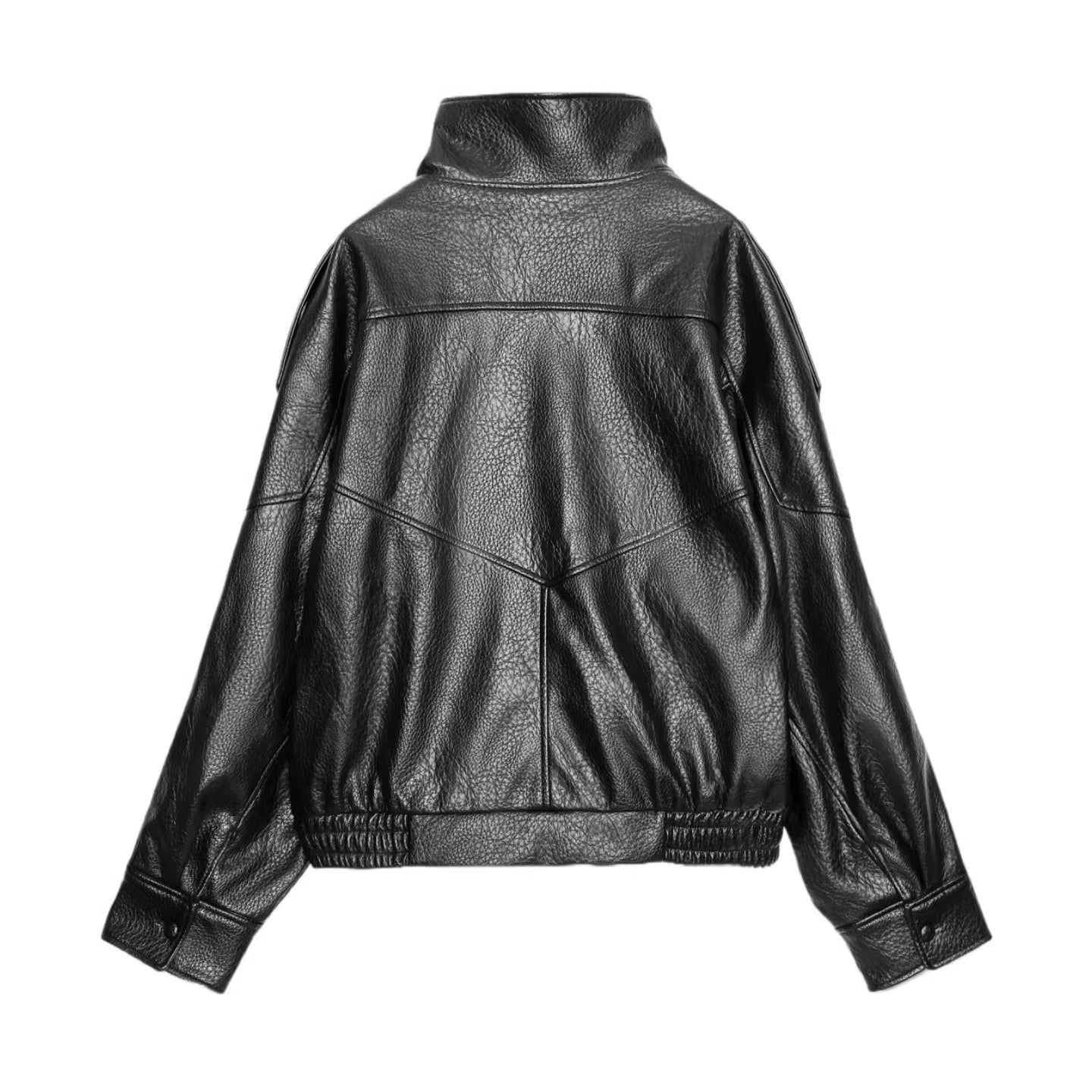 Black Stand Collar Jacket