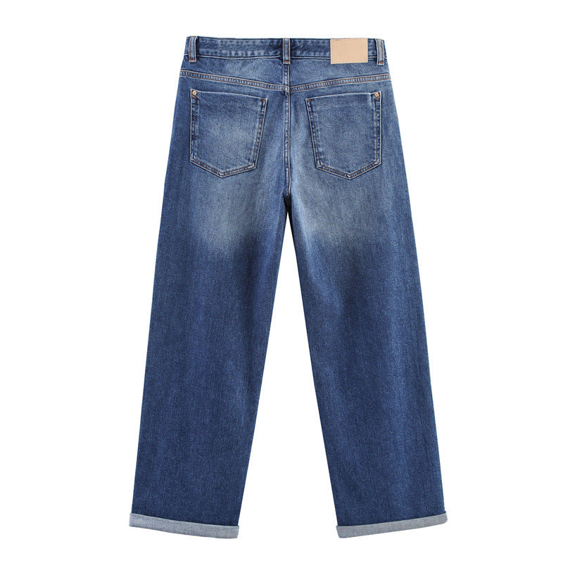 Denim Tie-Front Pocket Jacket & Jeans Set