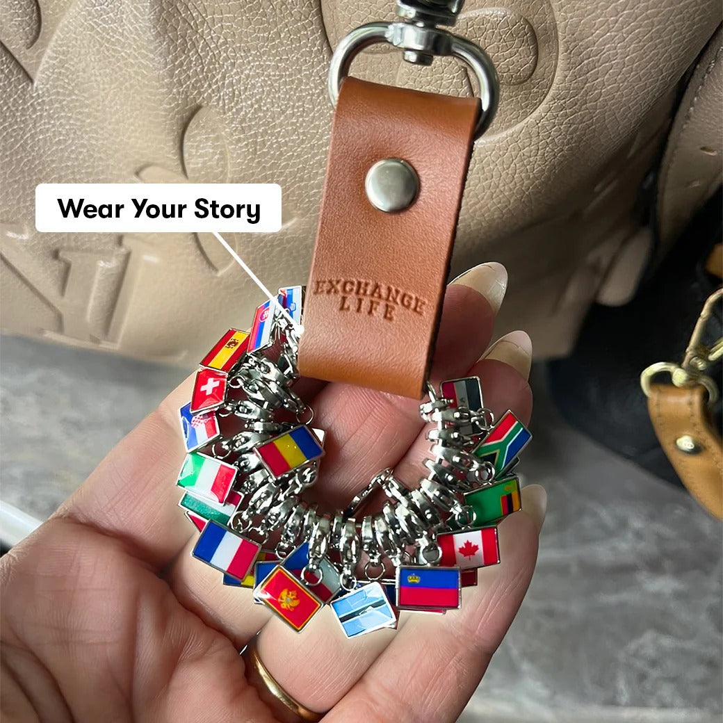 Country Flag Pendant Keychain