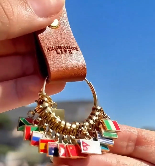 Country Flag Pendant Keychain
