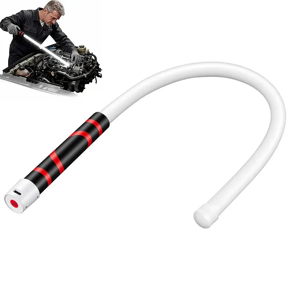 Flexible LED Flashlight Stick 27" Bendable Work Light with High-Lumen LED 3 Brightness Modes Portable Automotive Illumination Tool for Off Road SUV Engines Hard Reach Areas