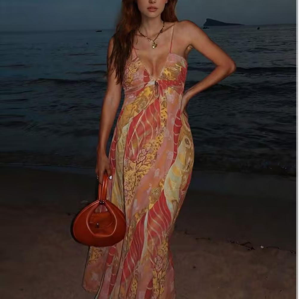 Women's Sleeveless Bohemian Style Elegant Dress