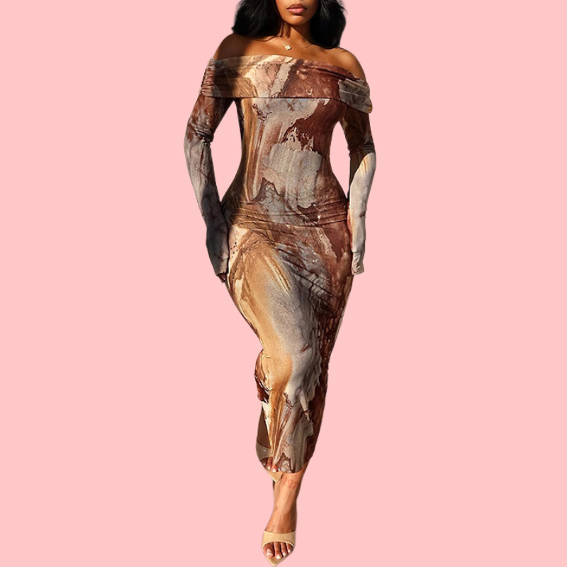 Afternoon Delight Off Shoulder Dress