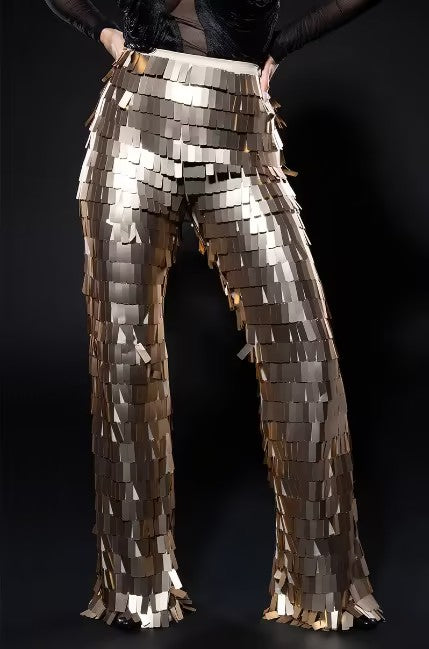 Gold Sequin Trousers