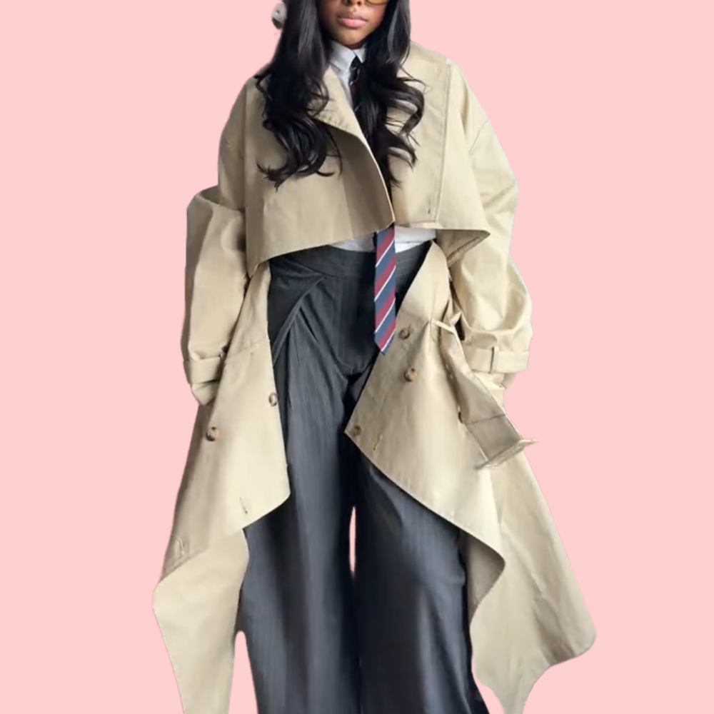 Khaki Detachable Trench Coat
