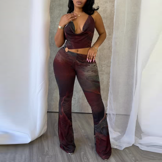 Purple Gradient Ring Jumpsuit