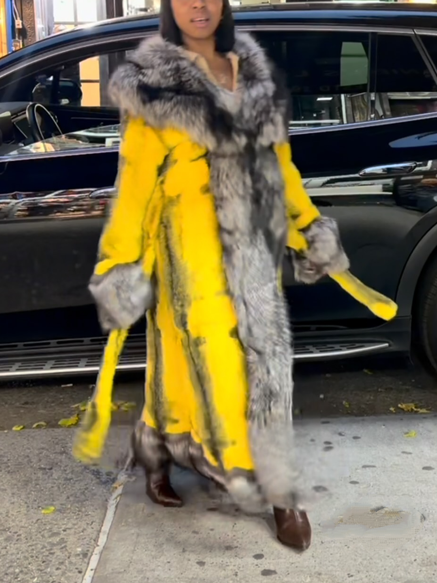 Faux Fur Long Coat