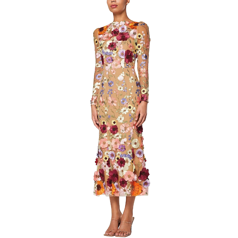 Floral Embroidered Maxi Dress