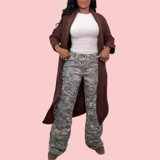 Camouflage Multi-Pocket Work Pants