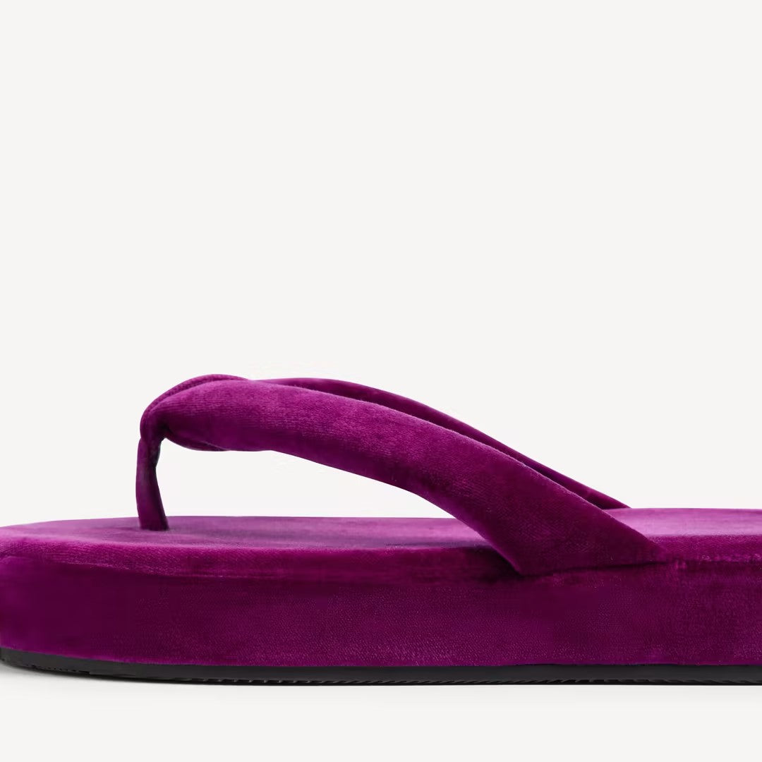 Plush-lined Thick-Soled Slippers