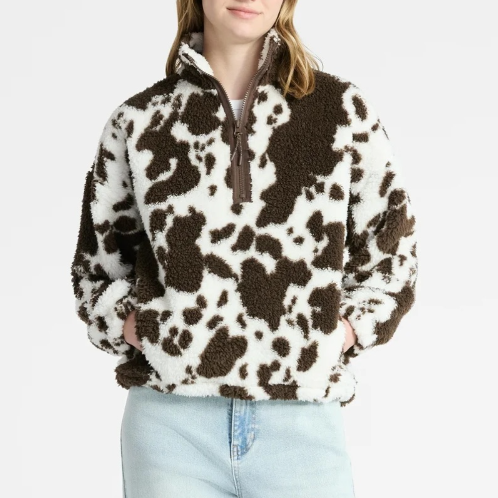 Stand-Up Collar Zip-Up Fleece