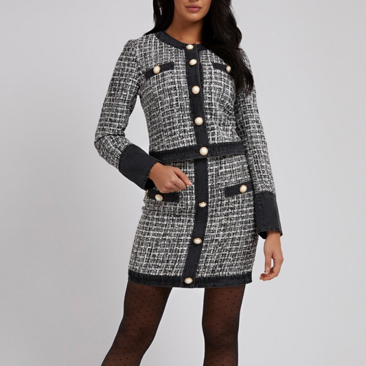 Penelope Tweed Cardigan Skirt Set
