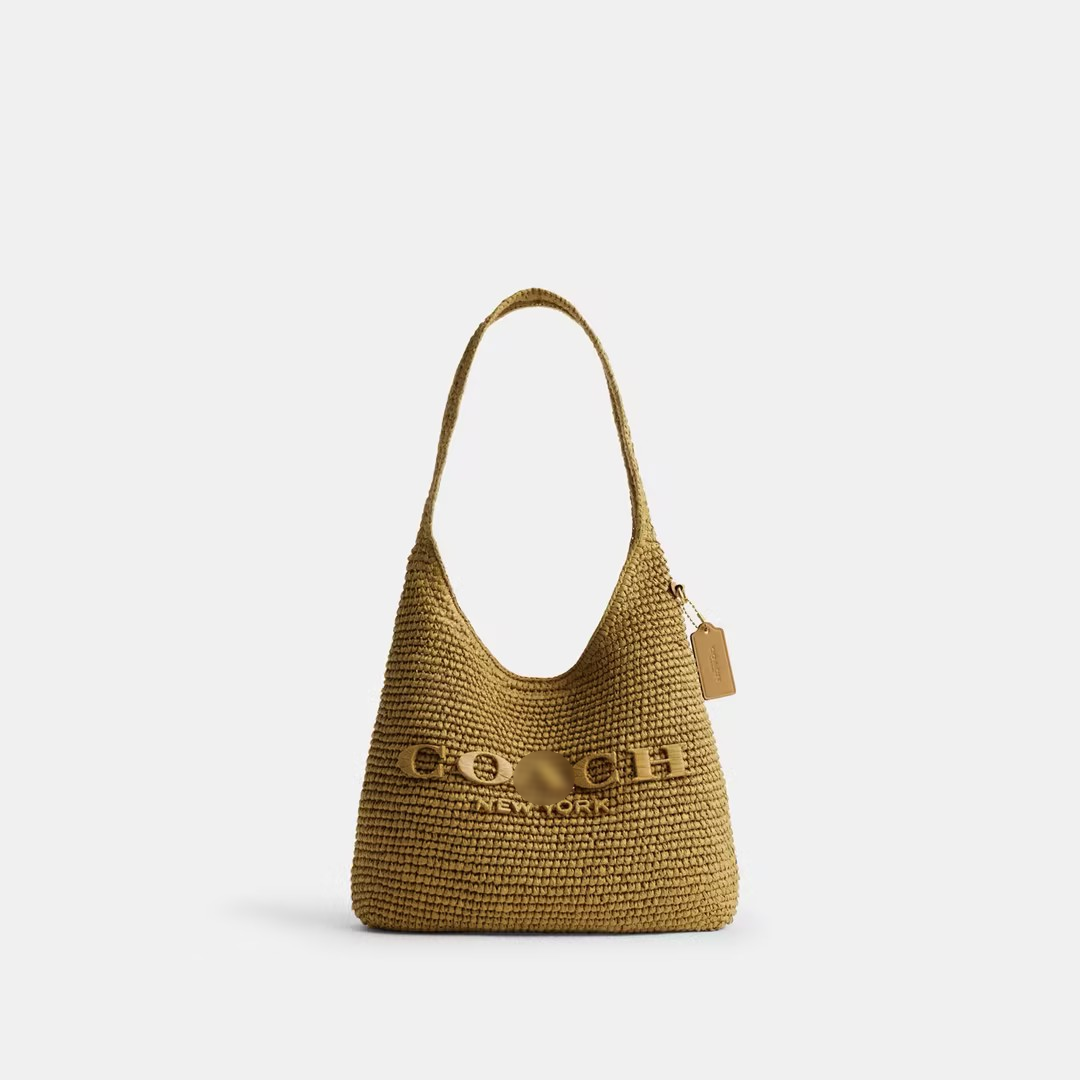 Versatile Straw Weave Shoulder Bag