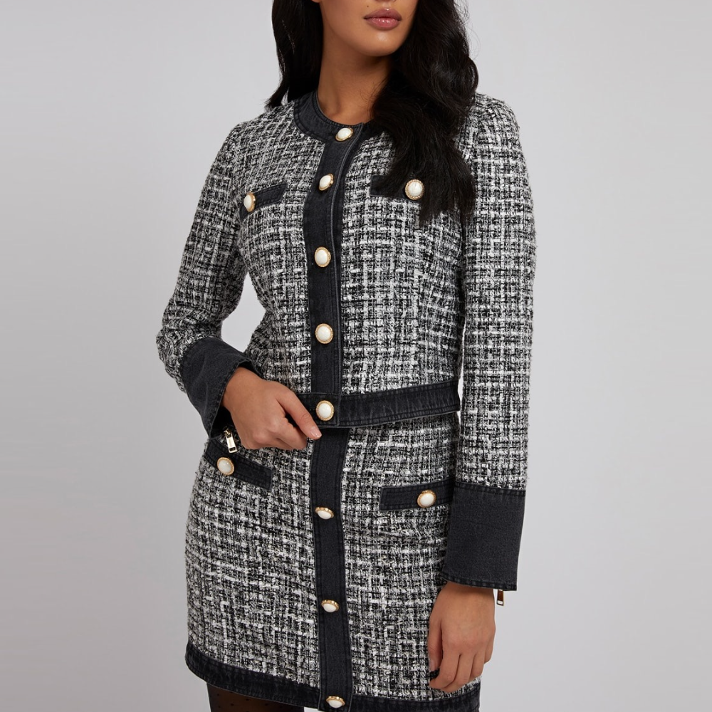 Penelope Tweed Cardigan Skirt Set