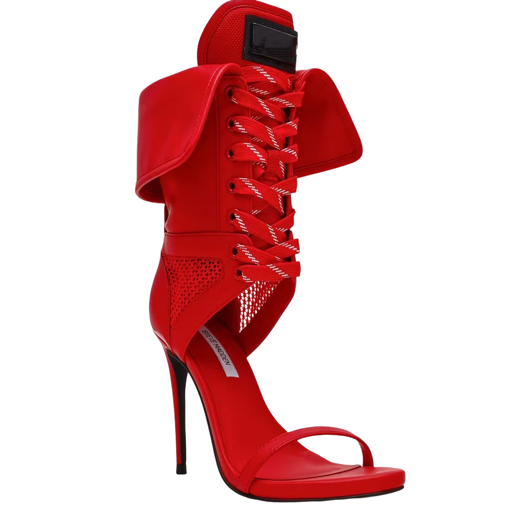 Strappy High-Heeled Sandals