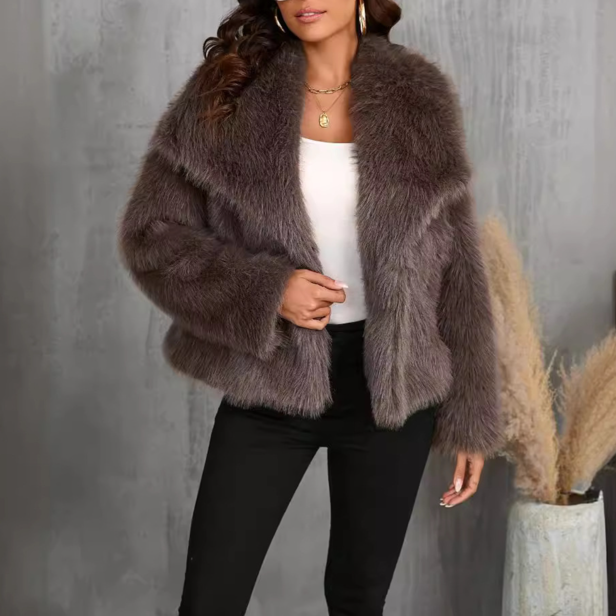 Fur Collar Puffer Coat