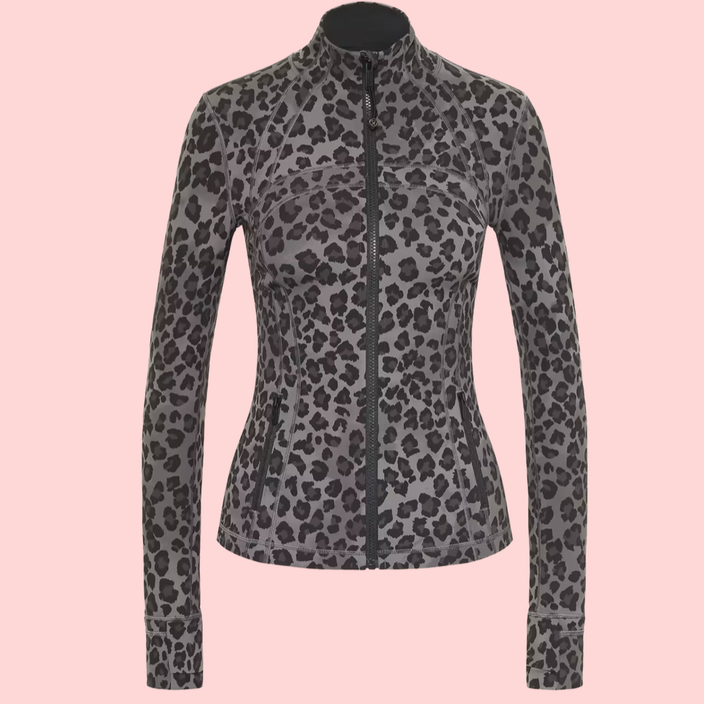 Leopard-Print Yoga Two-Piece Set