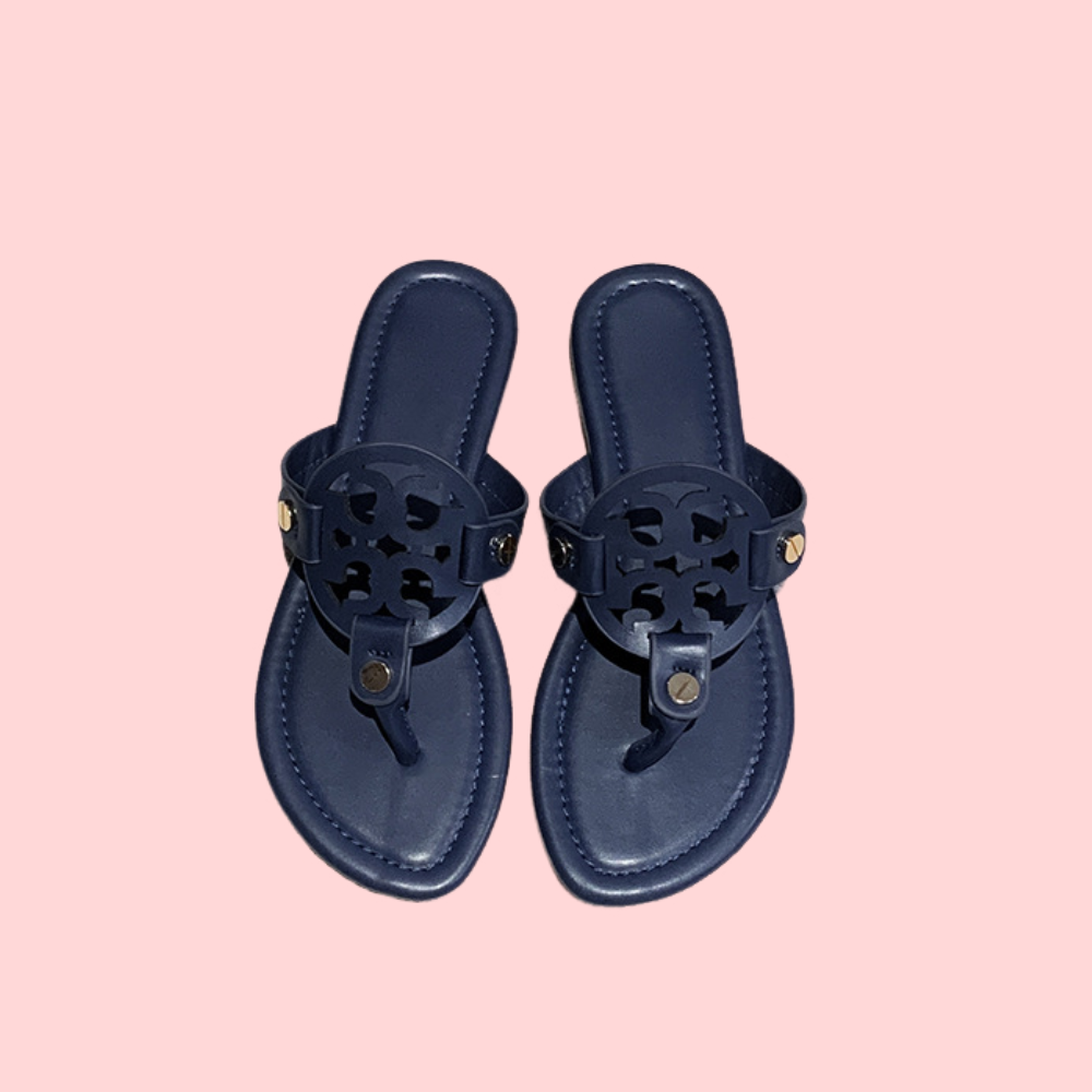 Patterned Openwork Slippers