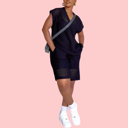 Summer Cool Cutout Two Piece Set