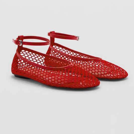 Solid Color Strappy Hole Shoes